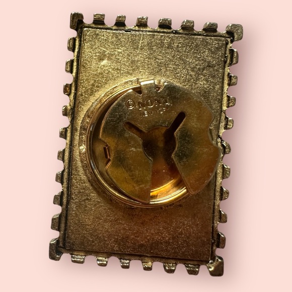 Vintage Nony New York Vintage Tie Clips Postage Stamp Design - Picture 10 of 12